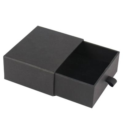 China Customized Recycled Materials Pull Out Drawer Box Cardboard Hard Paper Gift Box For Bow Tie Packaging for sale