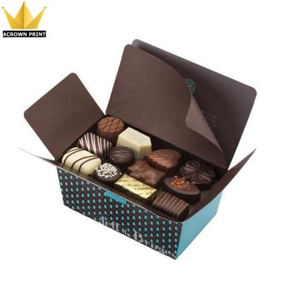 China Recyclable Custom Premium Folding Chocolate Ballotin Candy Box Truffle Boxes for sale