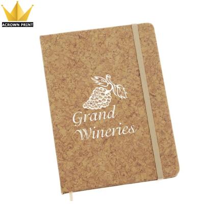 China Newest Faux Recycled Natural Eco-friendly Cork Paper Thick Notebook Of 2018 Hardcover Book for sale