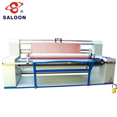 China Garment Shops With Fabric Unfolding Disc Foot Emergency Switch Fabric Roll Cutting Machine for sale