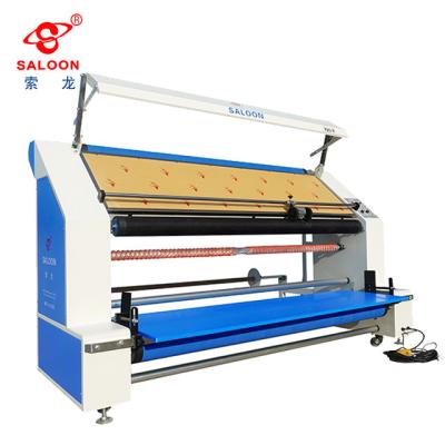 China Building Material Stores Atomatic ROOM With Unfolding Disc 370W Spreading Frame Edge-aligned Fabric Inspection Machine for sale