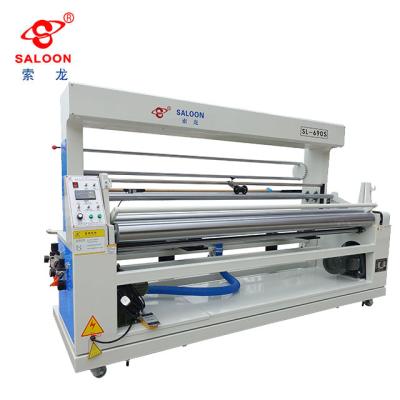 China Upright Machinery Repair Room And Twill Fabric Rolling Machine With Edge Alignment Control Function for sale