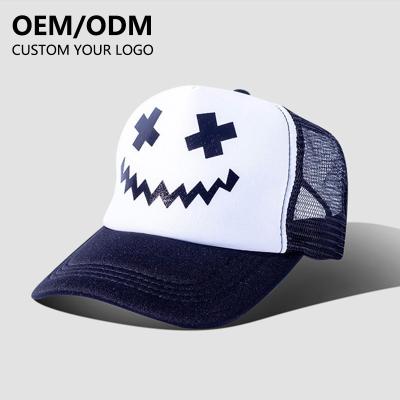 China Wholesale JOINT Otto Men's Wholesale Adjustable Flat Trucker Hip Hop 5 Panel Anime Plain Private Label Brand Logo Trucker Hats In Bulk for sale