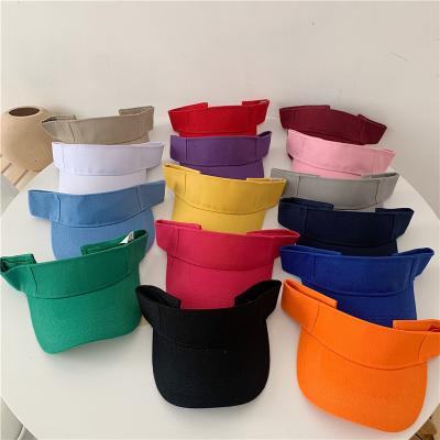 China Neon Sun Visor Hats Sports Golf Hats Women Character Face Sun Visor Hat Tennis Sun Visor Sweat-absorbent Custom Plastic Protective for sale