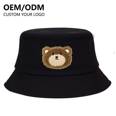 China Wholesale Vintage Casual With Custom Logo Leisure Hat 4 Panel Fisherman Hat Quick Dry 100% Cotton Bucket Hat For Unisex for sale