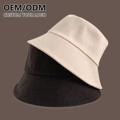 China Cheap Casual Fishman Hat Custom Logo Printing Outdoor Sun Hat Mens and Womens Cotton Bucket Hats Customize for sale