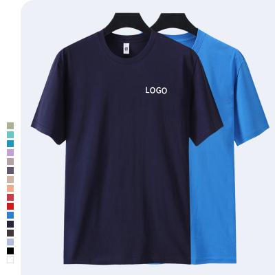 China Wholesale Summer Anti-Wrinkle Casual Custom Half Sleeve Round Neck Logo Printing T-shirt Oversized Cotton Men's T-shirt for sale