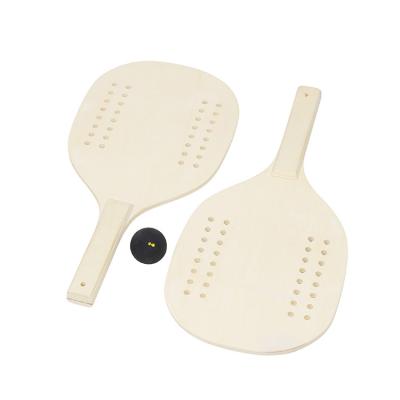 China Beach Games Padel Rackets Beach Wooden Tennis Beach Paddle Game Set for sale