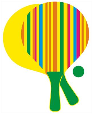 China Custom Popular Full Wooden Paddle Beach Games Padel Tennis Racket Outdoor Beach Tennis Paddle for sale