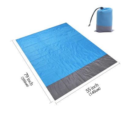 China Picnic Covering Mat Portable Pocket Mat Waterproof Sandproof Camping Beach Sandproof Oversize Free Beach Sand for sale