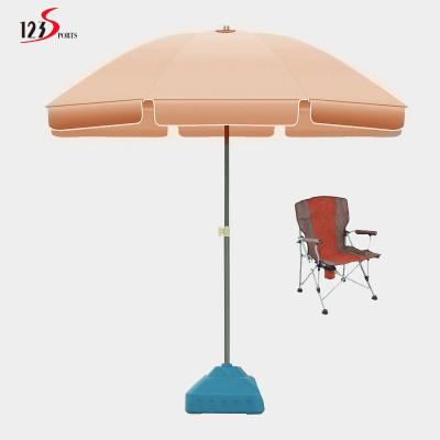 China Wholesale Promotion Portable Modern Hand Painted Rainbow Manufacturer Extra Large Beach Umbrellas Colorful Parasol And Chair 2m for sale