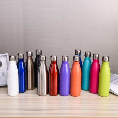 China Amazon Sustainable Hot Selling Cola Shaped Stainless Steel Bottle Insulated Portable Eco Friendly Water Bottle for sale