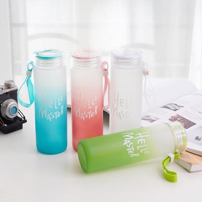 China 2021 Sustainable Hot Selling Eco-friendly Quality Crystal Borosilicate Glass Water Bottle With Silicone Protective Sleeve for sale