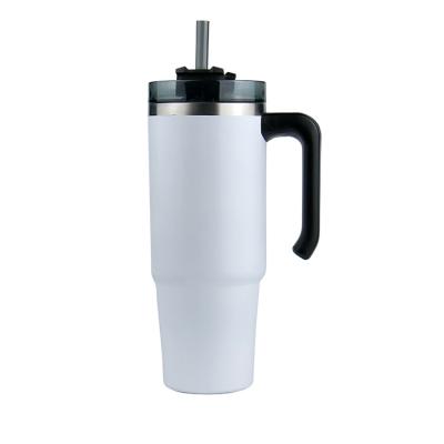 China All 20oz 30oz Water Cup With Lid Straw Custom Logo Double Wall Stainless Steel Water Cup for sale