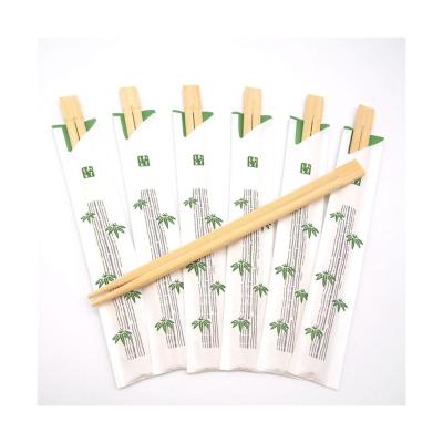 China Disposable Customizable Wrap Paper Bamboo Tensoge Chopsticks for sale