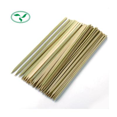 China High quality disposable flat bamboo skewers easily cleaned for sale