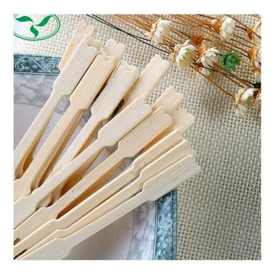 China High Quality Disposable Mini Bamboo Picks Bamboo Cocktail Party Use Disposable Fruit Fork for sale