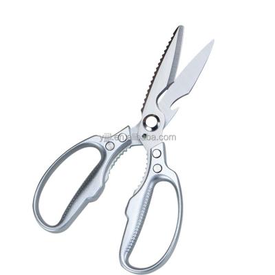 China Aluminum Alloy Kitchen 3cr13 Steel Scissors Strong Chicken Bone Shears Universal Barbecue Shears Kitchen Scissors for sale