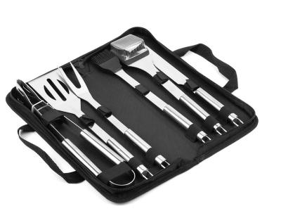 China Easily Cleaned Hot-Selling Stainless Steel Barbecue Tools BBQ7-piece Set for sale