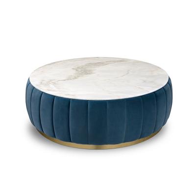 China La tabla de la sala de estar del centro de Florencia fija el cuerpo tapizado Blue Velvet en venta