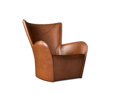 China Brown Molteni C Mandrague Armchair , Soft Molteni Chelsea Armchair for sale