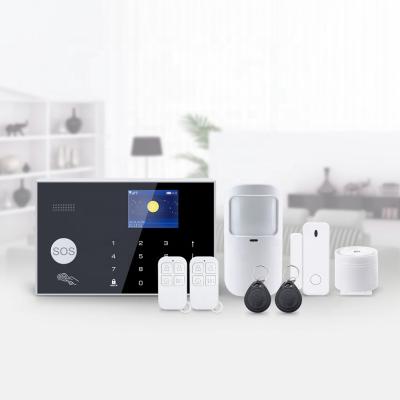 China 2021 Newest TuyaSmart WiFi 3PCS Wired Zones GSM Alarm System Support PST-G30 Two Way Audio PST-G30 for sale