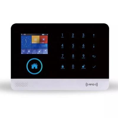 China High Quality ABS Tuya Wireless WiFi Smart Home Alarm Kit With Color LCD Display PST-WG103T for sale