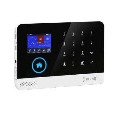 China 2021 Promotion Price WiFi GSM TuyaSmart Home Alarm With Amazon Alexa/Google Helper PST-WG103T 2.4 Inch TFT Display Screen for sale