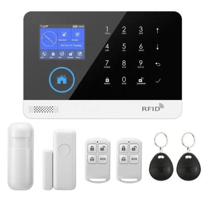 China High Quality Tuya Smart WIFI GSM Wireless Home Alarm With LCD Screen PST-WG103T Tuya Smart WIFI GSM Home Alarm for sale