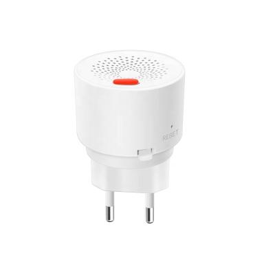 China New Wifi Tuya EU Independent Smart Gas Sensor Detector With Tuya APP Smart Control PST-RQ400A for sale