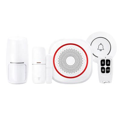 China ABS Good Quality Built-in Doorbell Home Security Tuyasmart Wifi Siren Siren Alarm With Voice Control PST-H3 for sale