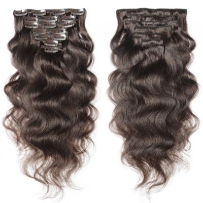 China Silky Straight Wave 8 Piece Clip In Hair Clip In Hair Extensions 100% Wholesale Hair Extension for sale