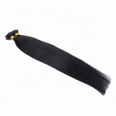 China Wholesale Natural Black Straight Brazilian Hair Extension 100% Silky Straight Wave U Tip Hair Virgin Hair for sale