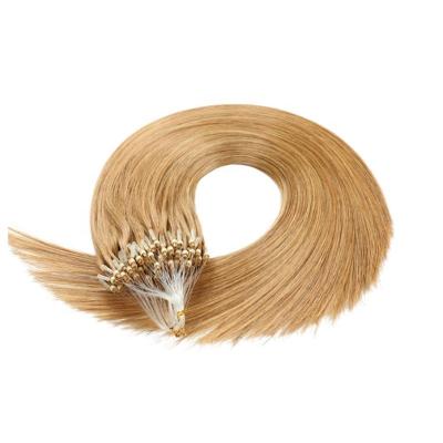 China Brazilian Silky Straight Remy Human Hair Micro Loop Ring Hair Double Wave Bead Extensions 18-24inch 1g/Strand 100g for sale