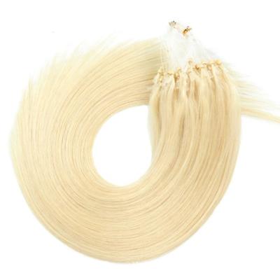 China Wholesale 60# Loop Silky Straight Micro Hair Extensions Micro Wave Bead Hair for sale