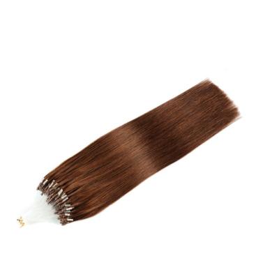 China Wholesale Micro Ring Human Hair Bone Straight Micro Pulled Silky Straight Wave Double Bead Hair Weft Extensions for sale