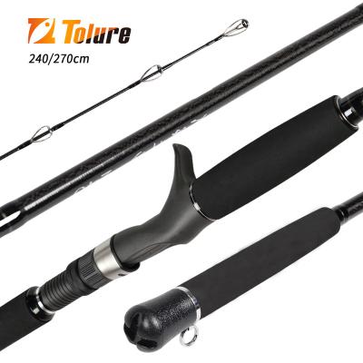 China Carbonfiber Tolure Amazing Customize FUJI guide Shore Fishing Rod Slow Fall Rod Spinning Casting Heavy Duty Jigging Fishing Rods OEM for sale