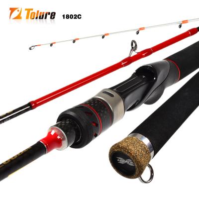 China High carbon fiber Tolure FUJI guide Casting Rods 1.8m 6'0