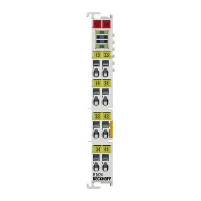 Cina EL2624 Beckhoff. EtherCAT Terminal, uscita del relè a 4 canali, 125 V AC, 30 V DC, 0,5 A AC, 2 A DC. in vendita