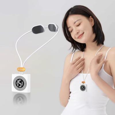 China New Mini Microcurrent Pulse Hot Car Hanging Compress Neck Massager Portable Neck Spine Massager Care Device for sale