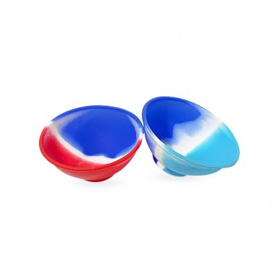 China Customized Optional Printable Cup Viable Mini Silicone Mixing Bowl Multicolor Logo Round Silicone Rubber Kneading for sale