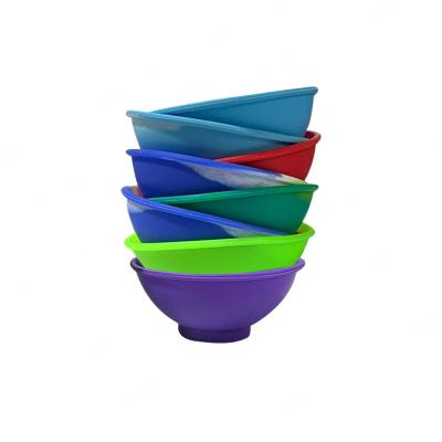 China Sustainable Fast Shipping Mini Silicone Mixing Bowl Round Silicone Mixing Bowl for sale