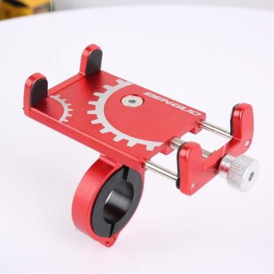 China Wholesale Adjustable Aluminum Alloy Universal Mobile Cell Mount Bracket Bicycle Bike Phone Holder for sale