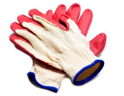 China Latex Coated Gloves Cheap Gauge 10 Light Red Latex Coated Work Gloves White Cotton Red Latex Coated Gloves For Construction for sale