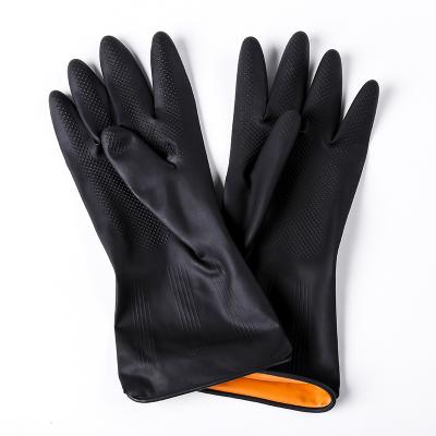 China Rubber Gloves Long Slap Chemical Resistant Latex Work Safety Rubber Gloves Industrial Rubber Gloves Anti Slip for sale