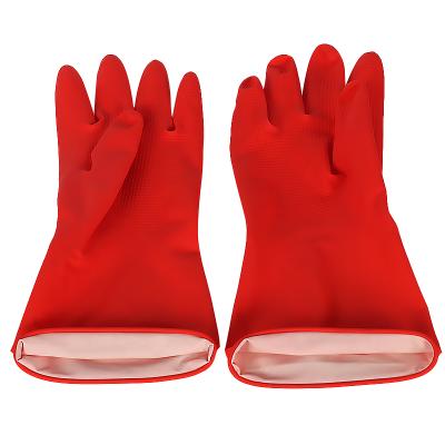 China Household Cleaning Industrial Natural Waterproof Oval Thick Oval Household Safety Cleaning Working Rubber Gloves for sale