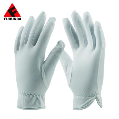 China Breathable Microfiber Jewelry Gloves Parade Cotton Gloves for sale