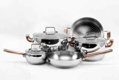 China ECO - Friendly Nonstick Cookware Set Food Grade Ss410 Professional Performance for sale