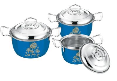 China 16cm Stainless Steel Pots And Pans Set High Polishing Environment Friendly for sale