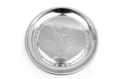 China Large Round Stainless Steel Tray 0.45mm Thickness 410 # Food Grade Long Lasting for sale